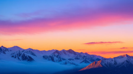 Beautiful view of the mountain. Mountain landscape. The beauty of nature.の素材