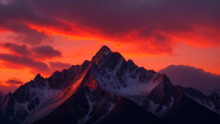 Beautiful view of the mountain. Mountain landscape. The beauty of nature.の素材