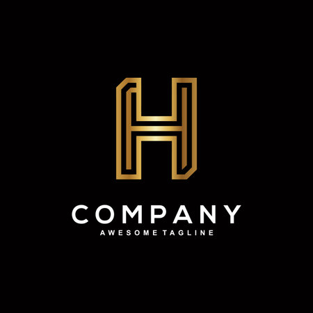 Letter H  design for your businessのイラスト素材