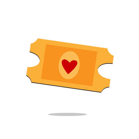 Movie ticket vector illustration isolated on white backgroundのイラスト素材