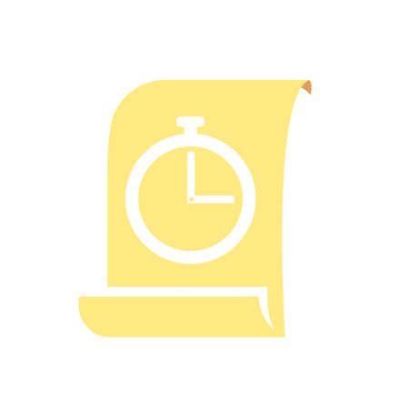 yellow scroll and pocket watch