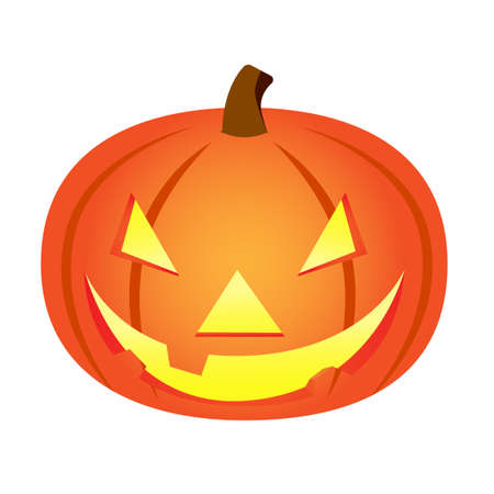 Jack o lantern illustration. halloween pumpkin. vector illustrationのイラスト素材