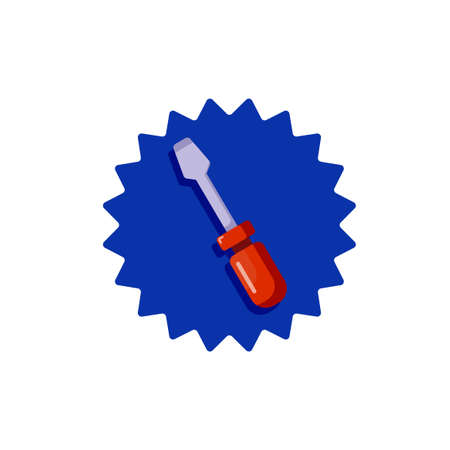 Screwdriver icon illustration. Isolated on a white backgroundのイラスト素材