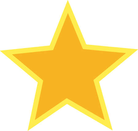 This perfectly shaped star is the perfect accent for sports gear and apparel.  Change the applique...