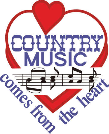 Display a real love for music with this super cute design.  Perfect for apparel or wall print art.のイラスト素材