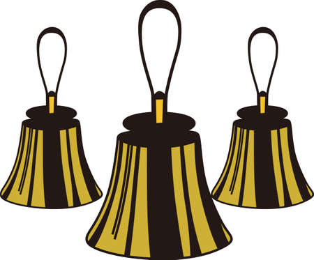 Handbells are example of everyone working together to create something amazing.  Create a special shirt for your director or handbell team members.  Add your group name for a personal touch.のイラスト素材