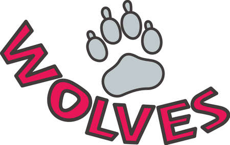 This paw is a popular mascot symbol for teams everywhere!  Try it on some special team gear that is sure to be a hit.のイラスト素材