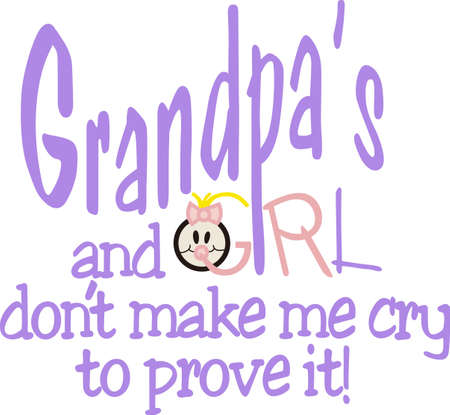 It's a girl.  Welcome the sweet little girl with gifts decorated with this fun and whimsical graphic.のイラスト素材