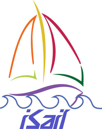 Sail boats are the best boats!  Create a sailor jacket that proudly proclaims the skill of a sailor.のイラスト素材