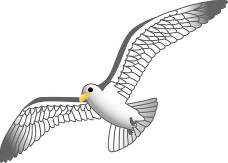 If you like everything gulls, you will love this design on your indoor projects.のイラスト素材