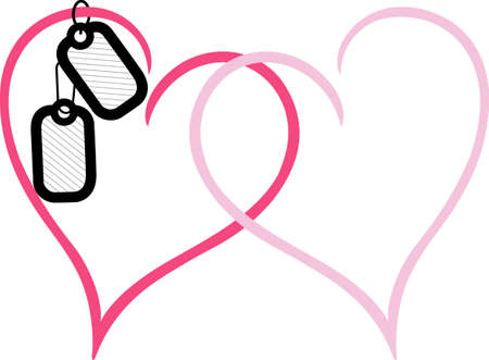 True love is shown in interlocking hearts.  A great Valentine or Wedding design.  Perfect for vinyl cuts.のイラスト素材