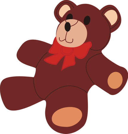 Squeeze love into your day with this huggable teddy bear.  Use this lovable design on your baby room decor!のイラスト素材