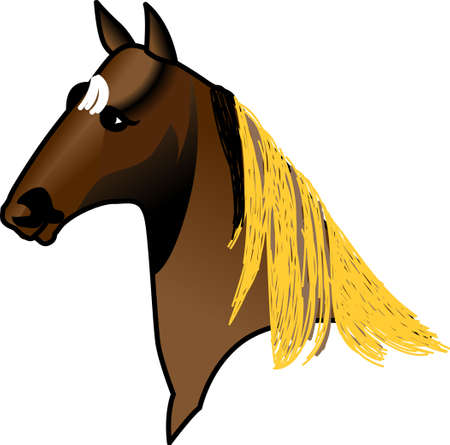 This design is great to make unique gifts for horse lovers. Will look perfect on t-shirts, sweatshirts, totes and more.のイラスト素材