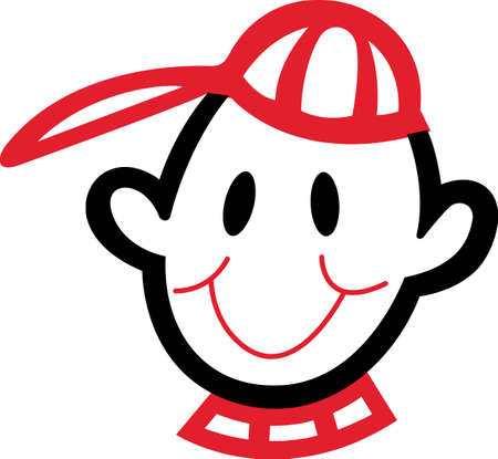 Simple designs are sometimes the most striking and often the easiest to achieve.  Get crafty with this design on your project for the little boys!のイラスト素材