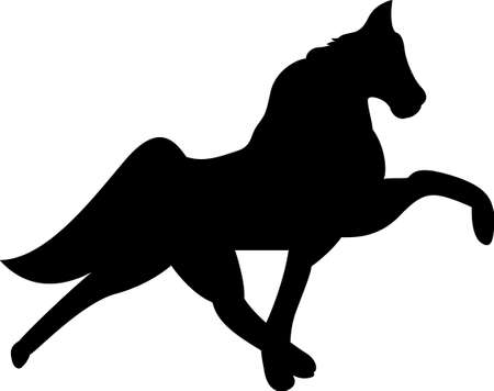 Ride the glide - Tennessee Walkers are the best.  This design is lovely for vinyl cut creations.のイラスト素材