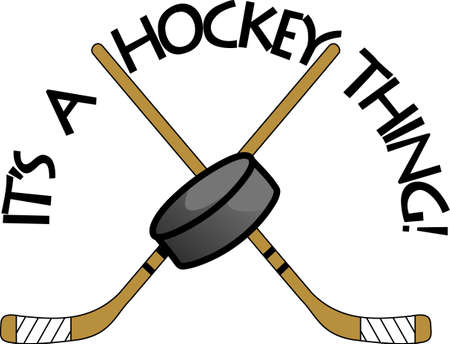 Team work makes the dream work. Add this image to a hat or shirt for the hockey team.のイラスト素材