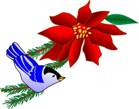 Deck the halls and the rest of your home in Christmas cheer with this design on your holiday projects.のイラスト素材