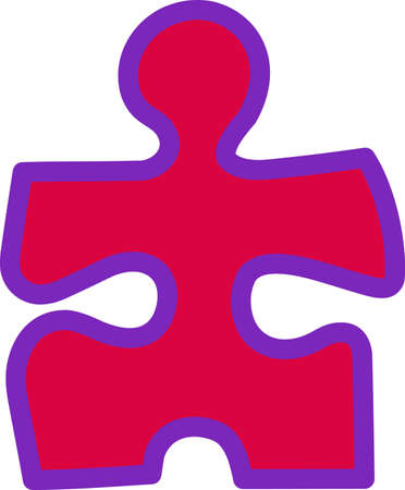 The missing piece of the puzzle could be here!  Complete puzzle with this colorful puzzle piece.のイラスト素材