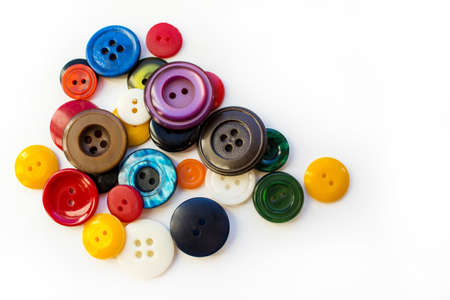 Multicolored buttonsの写真素材