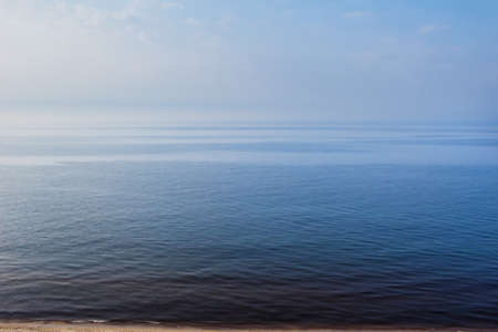 Tranquil boundless seaの写真素材