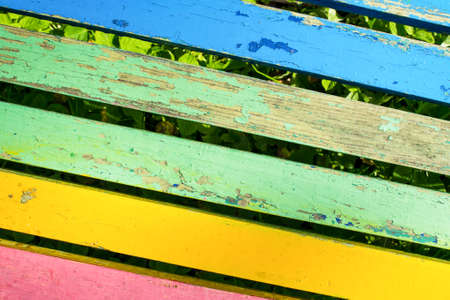 Colored boards backgroundの写真素材