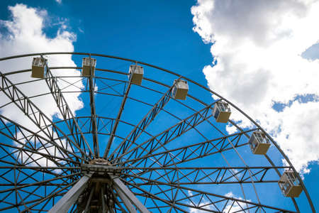 Ferris wheel against the skyのeditorial素材