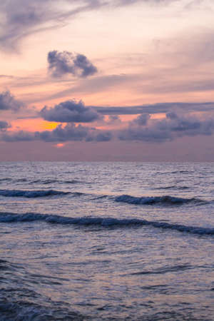 beautiful sunset over the sea
