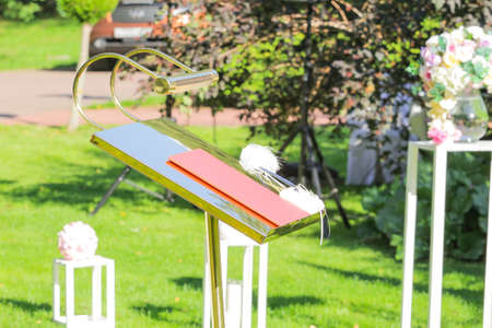 tribune at the weddingの写真素材