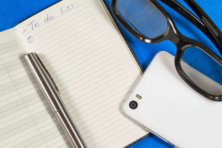 to-do list in notepad