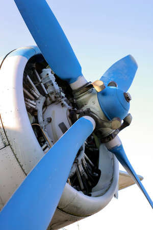 old single-engine airplane screw