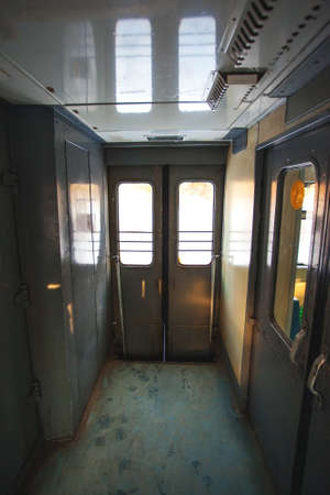 interior of the old train car