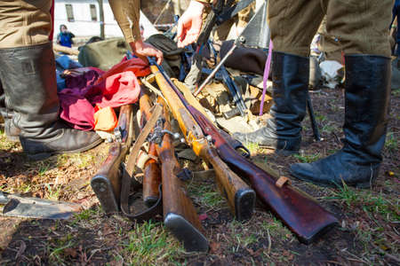 old rifles from the Second World War
