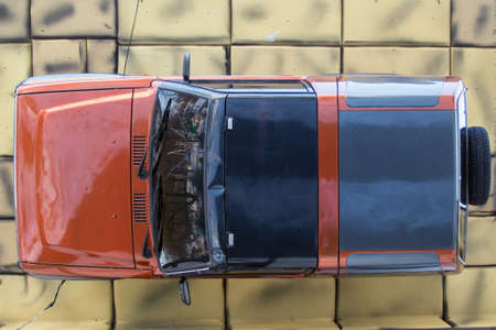 top view of the SUV car