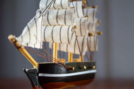 a figure of a sailing shipの写真素材