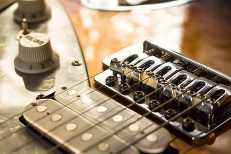 beautiful lacquered electric guitar