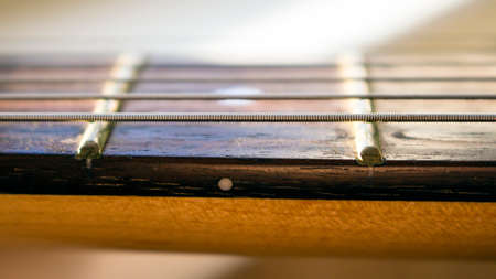 neck of a beautiful electric guitar