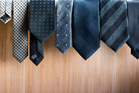 collection of elegant tiesの写真素材