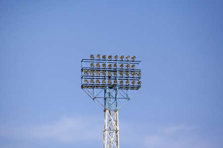 large searchlight in the stadium