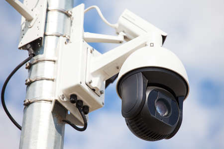 modern video surveillance systemの写真素材