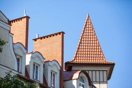 small window in the atticのeditorial素材