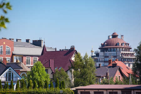 cityscape under a clear sunny skyのeditorial素材