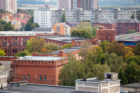 beautiful view of the city from a heightのeditorial素材