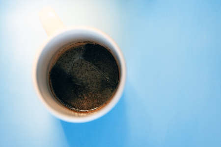 coffee grounds on the bottom of the cupの写真素材