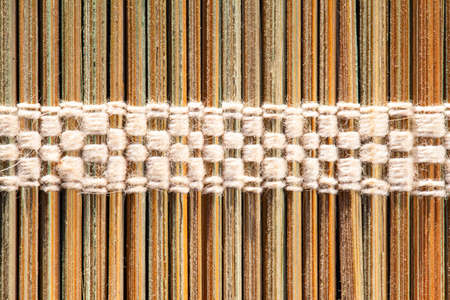 neatly connected mat twigs, macro, background, texture