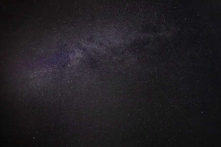 dark night sky with milky way and millions of stars