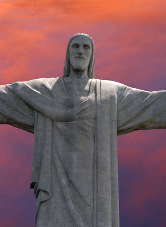 Christ the Redeemer statue on Corcavado Mountain, Rioのeditorial素材