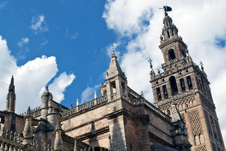 The Giralda Tower located in the Spanish city of Sevilleのeditorial素材