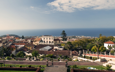 View of the Spanish town of La Orotavaの写真素材