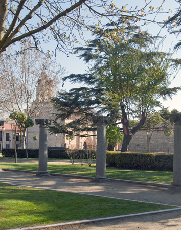 Top of the wall of the castle of Zamoraのeditorial素材