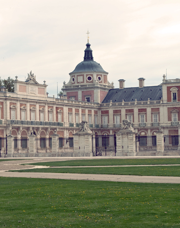 Facade of a part of the royal palace of Aranjuezのeditorial素材